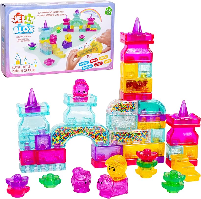 Jelly Blox Preschool Building Ouch Free Classic Castle Set